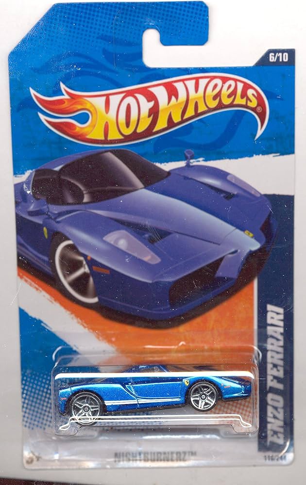Amazon.com: Hot Wheels 2011-116/244 Nightburnerz 6/10 BLUE Enzo