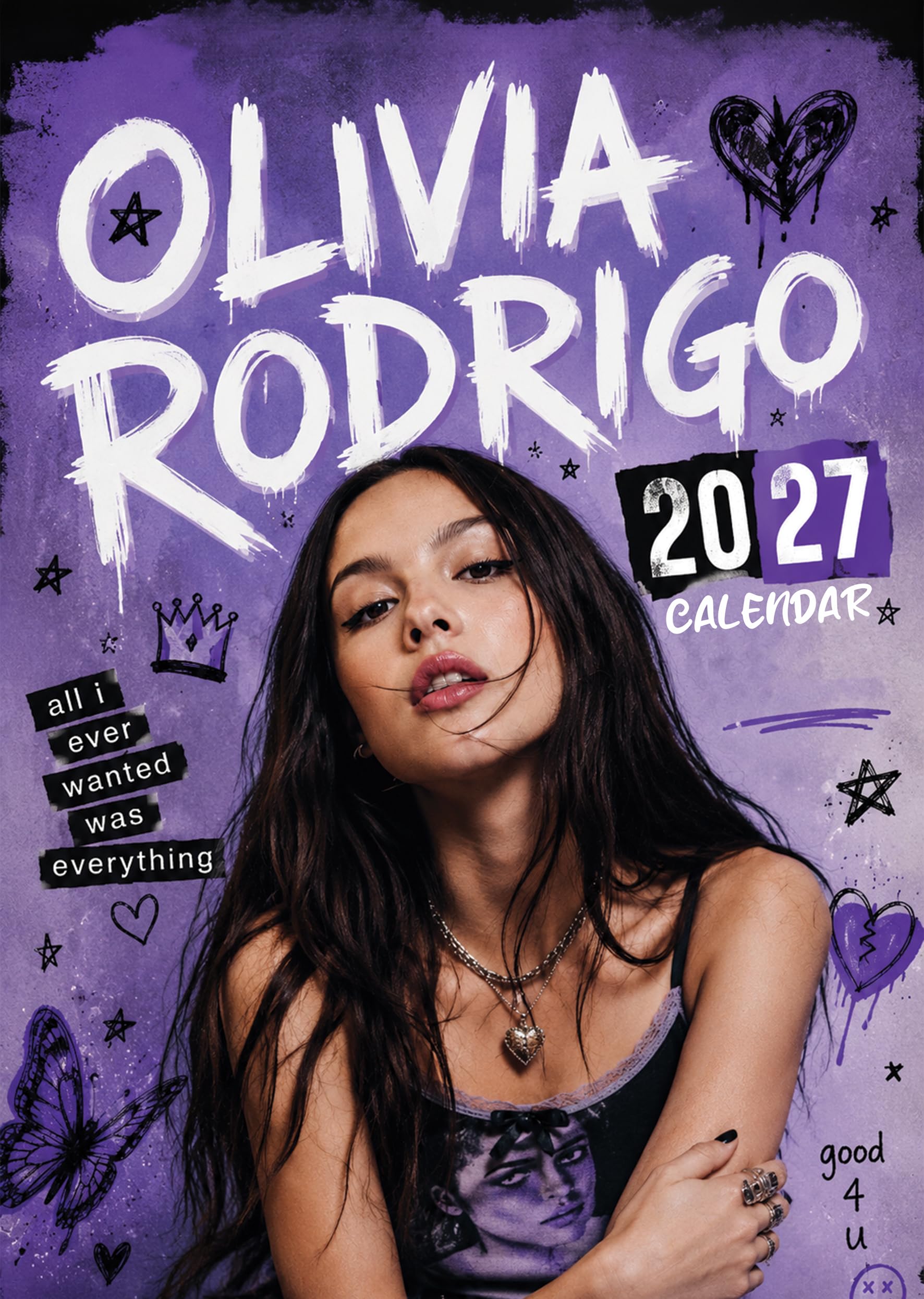 Olivia Rodrigo 2027 Wall Calendar | A3 Size | Premium Quality | Ideal for Fans & Collectors