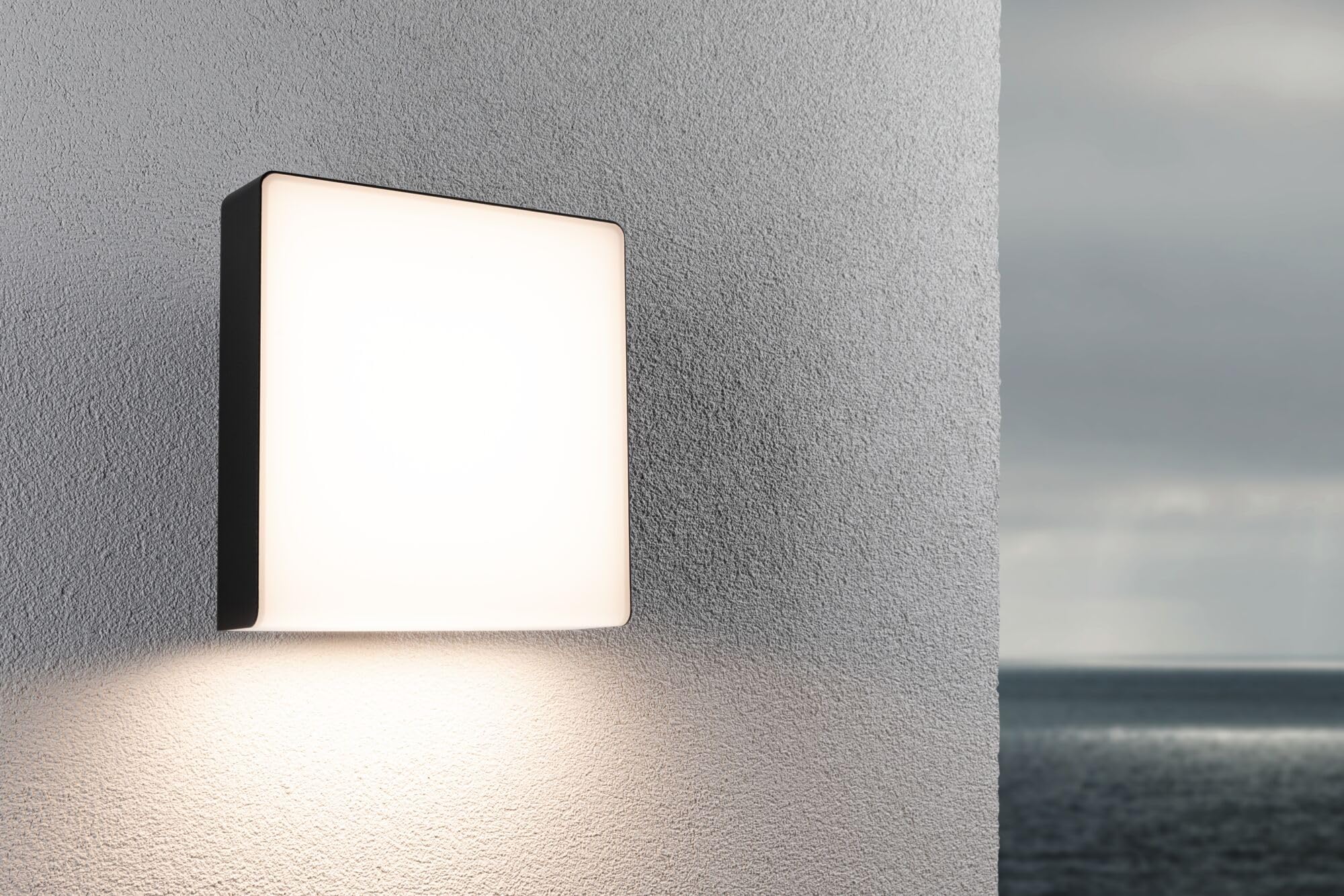 Paulmann 94840 LED oprawa na ścianę zewnętrzną Azalena czujnik ruchu z czujn. wys. częst. IP44 250x97mm 3000K 8,5W 700lm 230V antracyt, oprawa zewn.