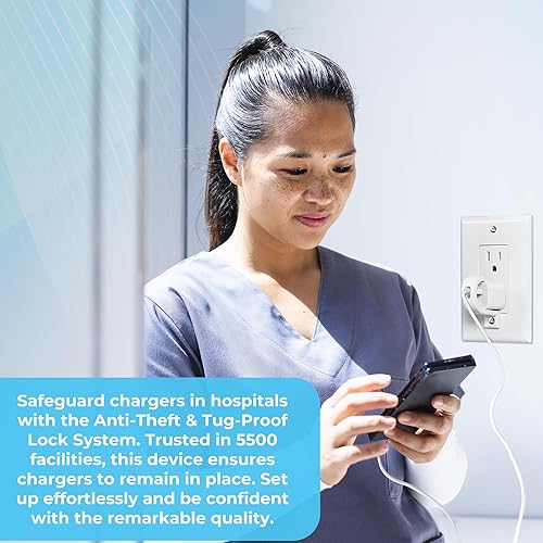 Miniatura 6 de LOCK SOCKET Bloqueo de cargador para Apple Cube original 2PK - Sistema de bloqueo de cargador de teléfono antirrobo y seguro para niños para Apple