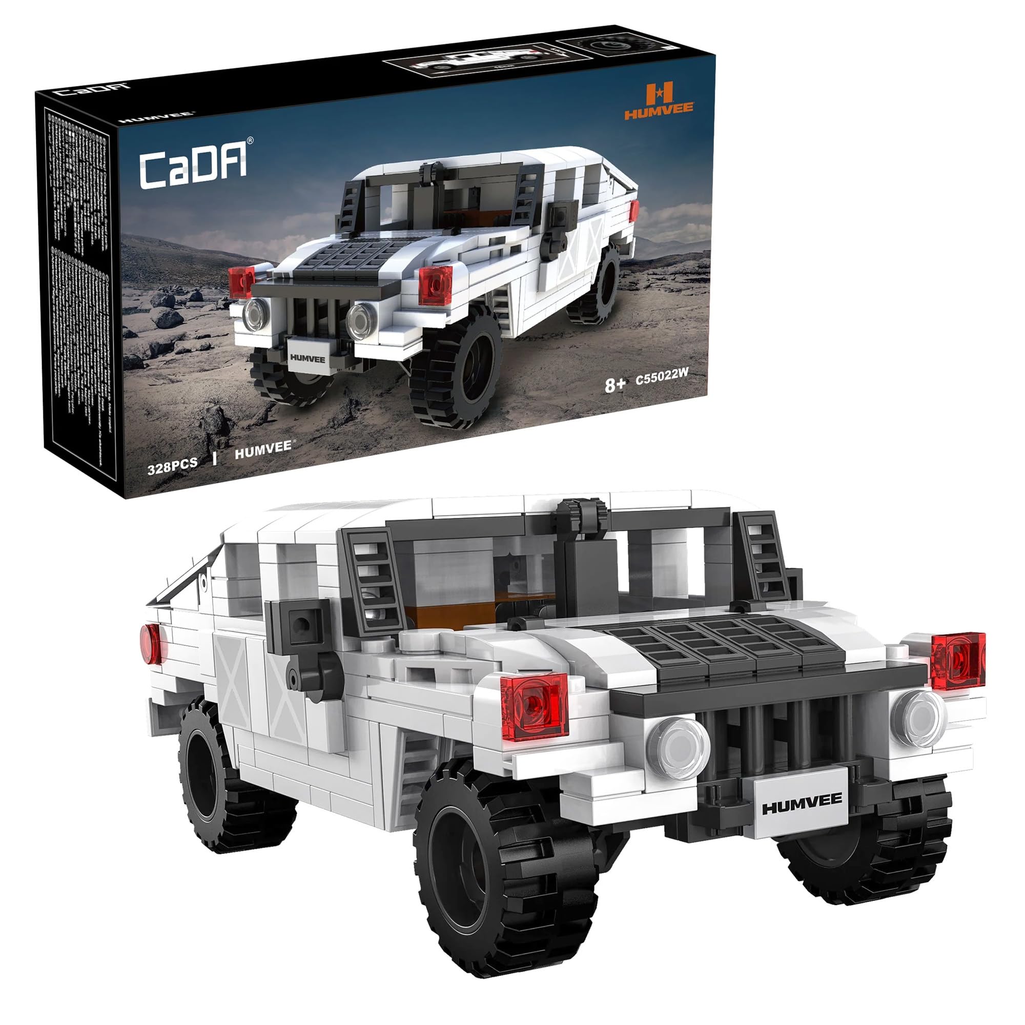 CaDA Humvee C-Series Off-Road Truck - 328 Pieces - Self-Build Brick Building Block Model C55022W