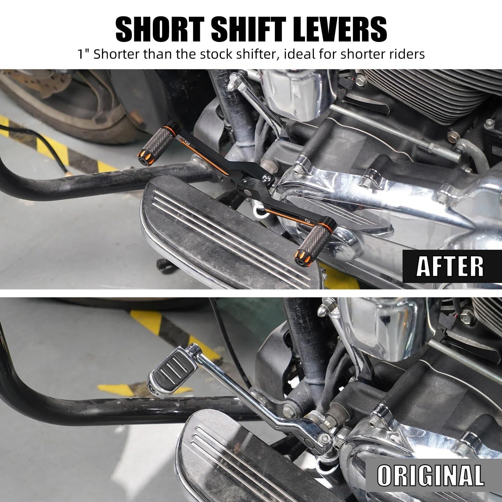 motocykl starter Krótkie dźwignie zmiany biegów(Orange)