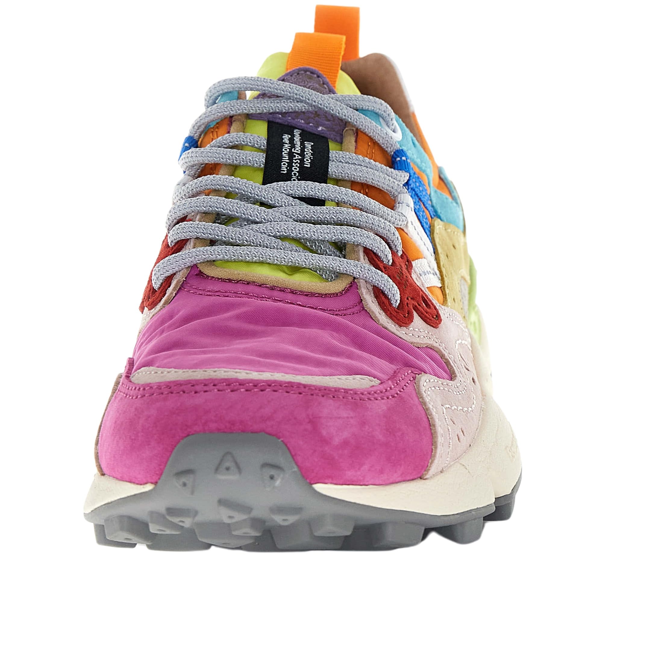 Yamano 3 Wmn Sneakers in Suede Nylon Fucsia Pink Multy