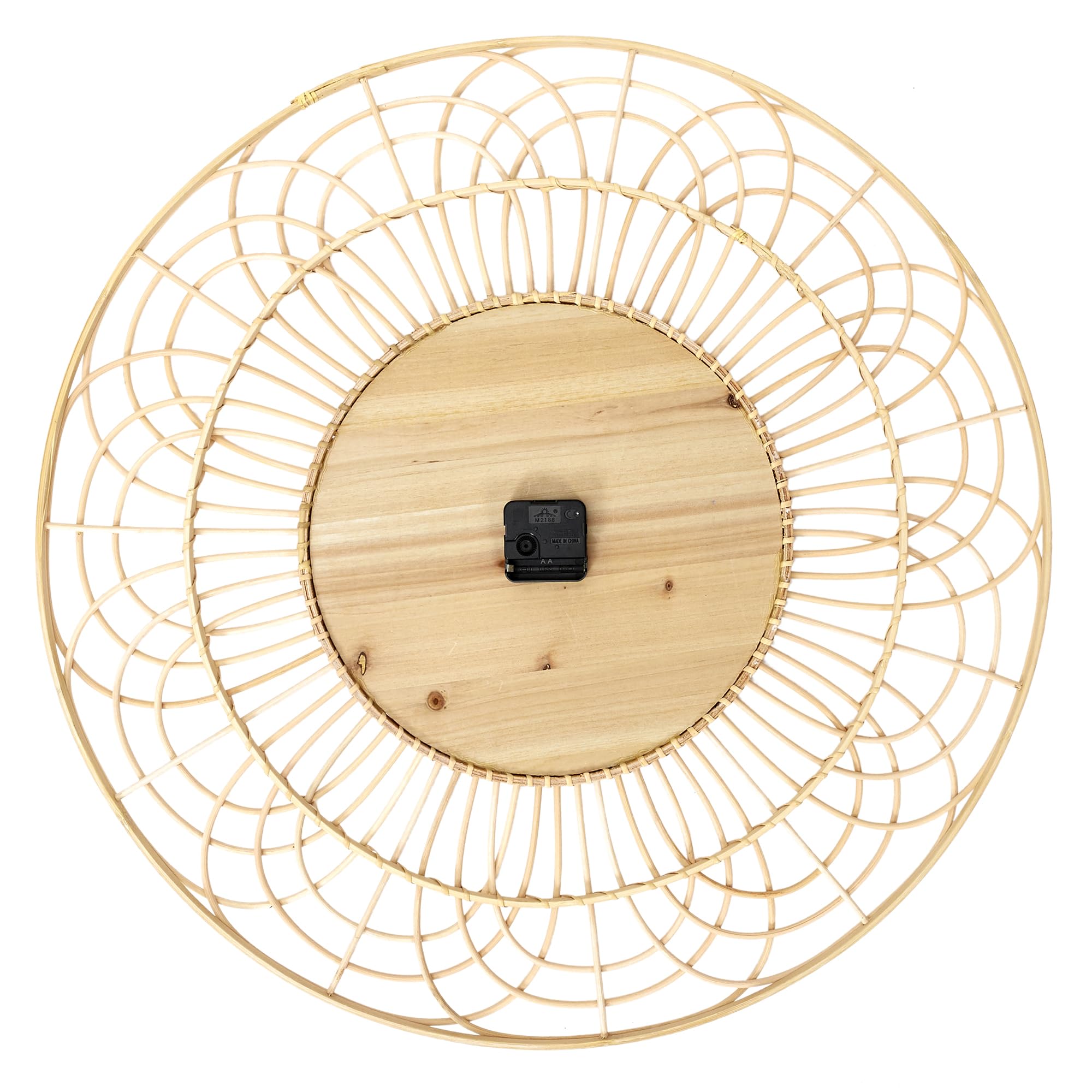 RELOJ PARED D.70 CM RATÁN