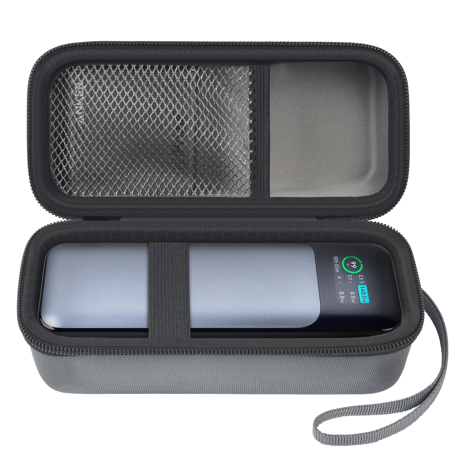 casmilee Case Compatible with Anker 737/735/ 736/717 USB-C Portable Charger Power Bank, Fast Foldable Wall PowerBank Bag for GaN Prime Nano II AC