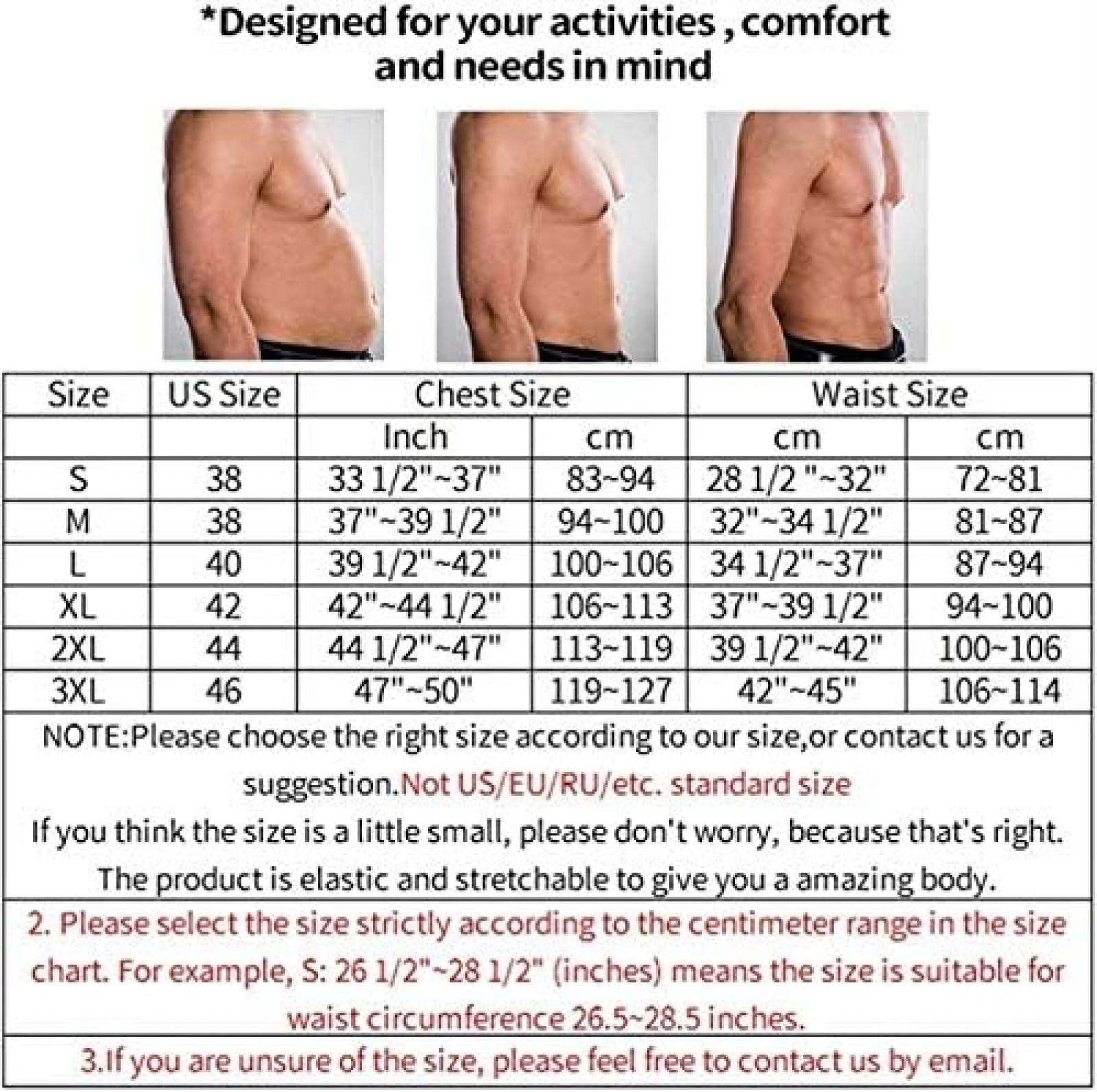 Herren Body Shaper Bauchweg-Weste Mit Taillentrainer-Gürtel, Neopren-Bauch-Shapewear, Tank-Top, Bauchgürtel Für Männer, Sauna-Schweißgürtel,Schwarz,3XL,YUYANAIAI