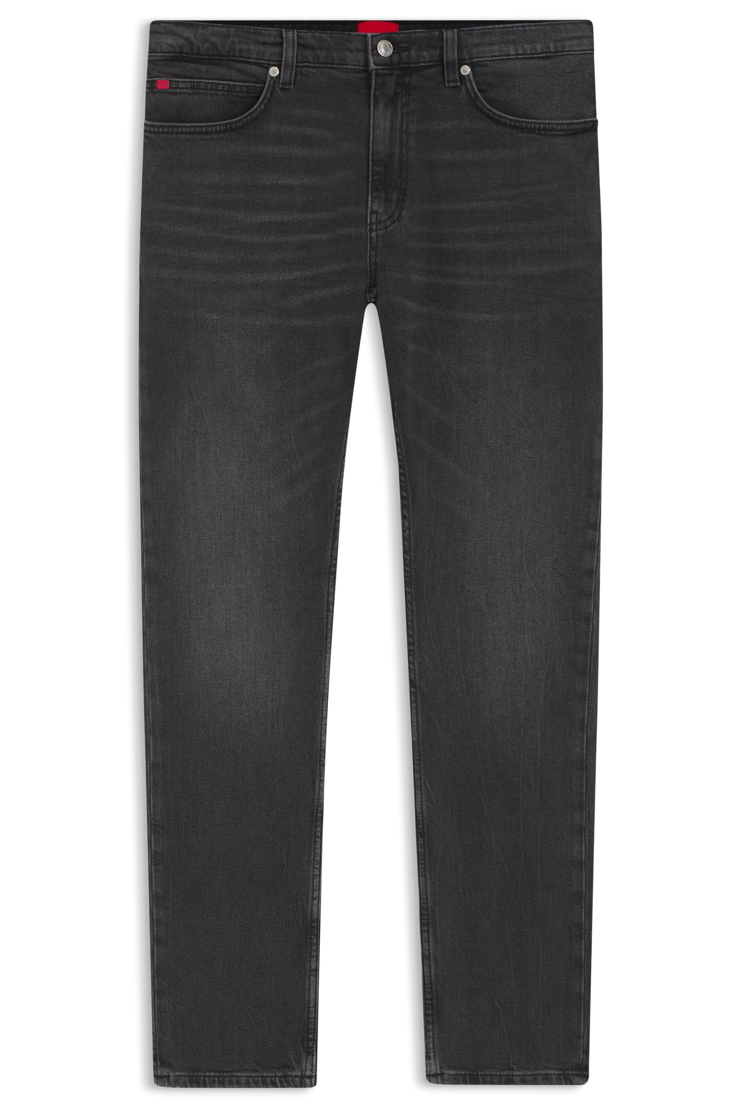 HUGO Herren 734 Blaue Extra Slim-Fit Jeans aus bequemem Stretch-Denim