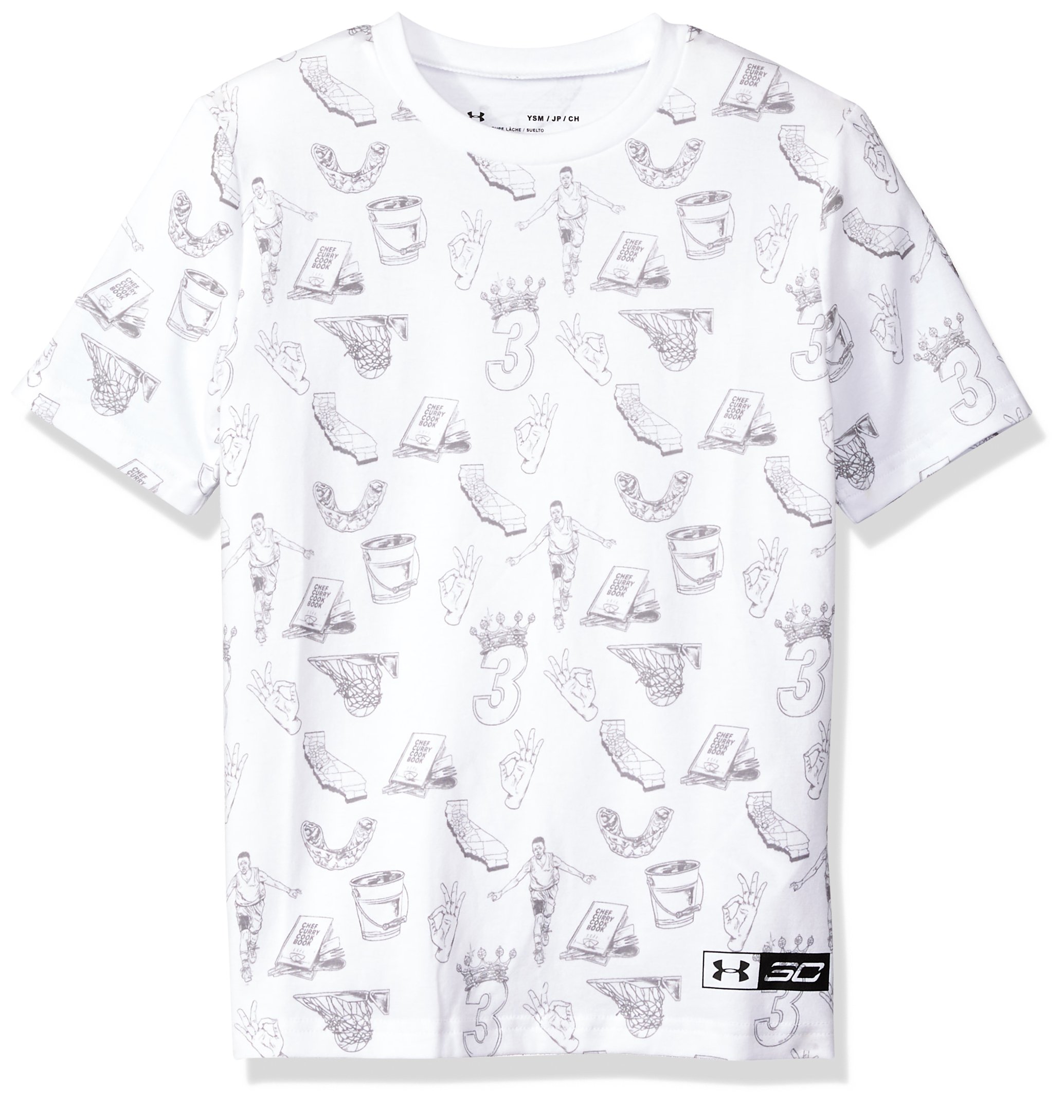 Under Armour Boys Sc30 Printed Ss Tee