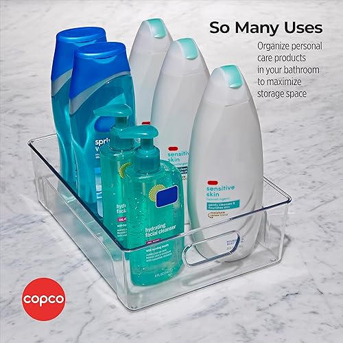 Miniatura 7 de Copco Mini contenedor de almacenamiento grande, transparente, 11.5 x 8.5 x 3.5 pulgadas