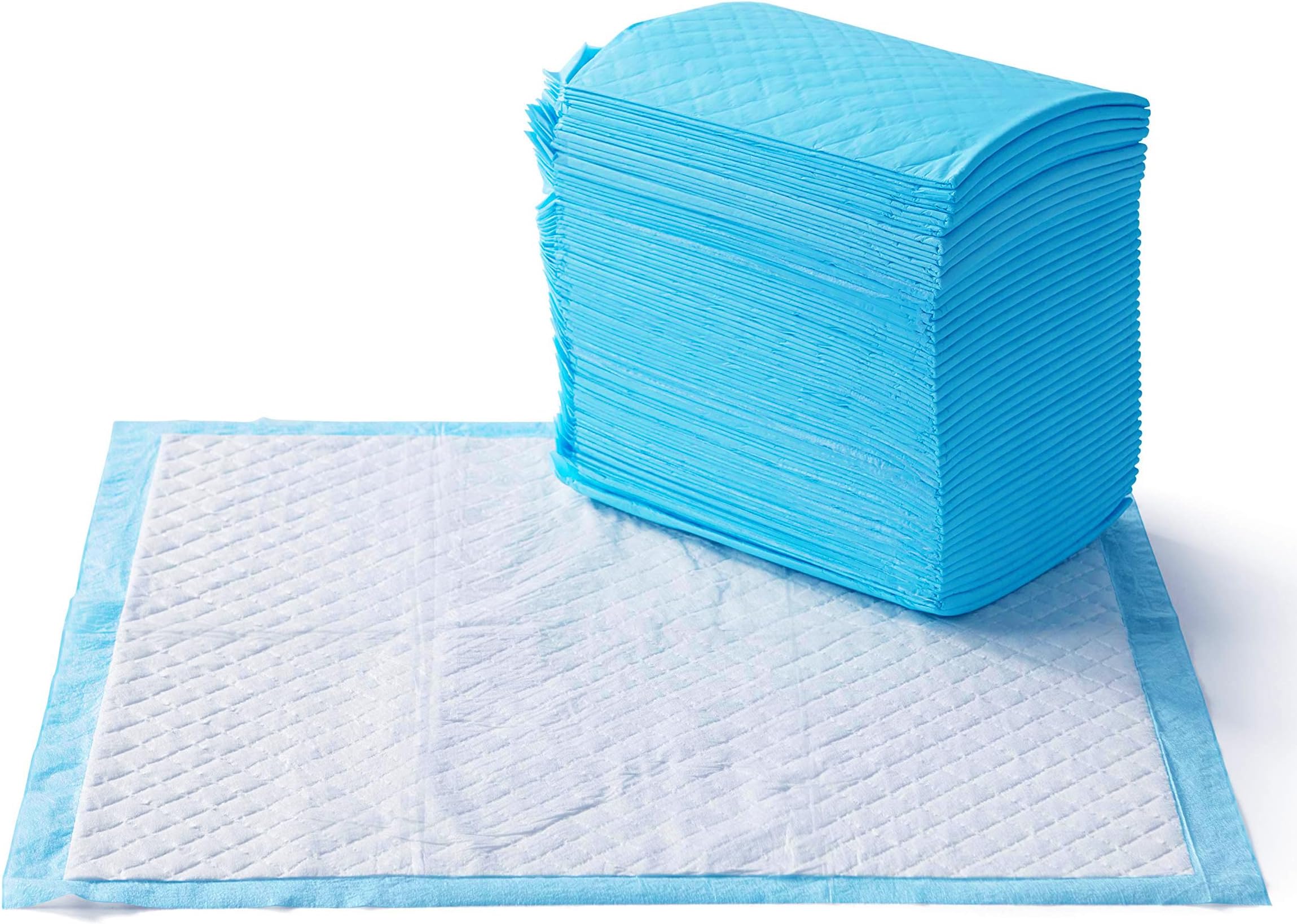Amazon Basics Heavy Duty Pet and Puppy Training Pads | Pack of 80 | 61 x 58.4 cm | Dog Pee Pad | Potty Training | Regular