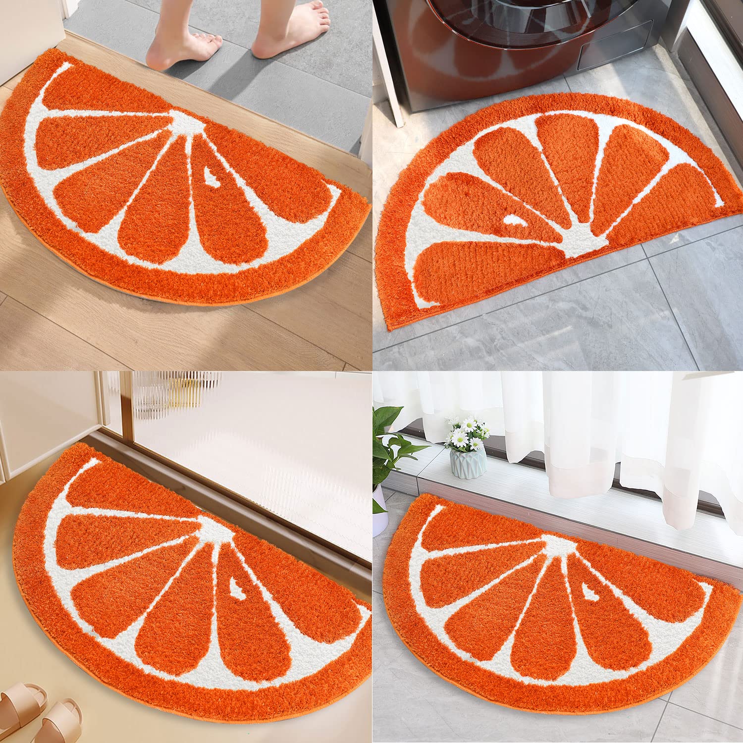 Tapete De Ducha Antideslizante, Alfombra De Baño Suave Con Orificios De