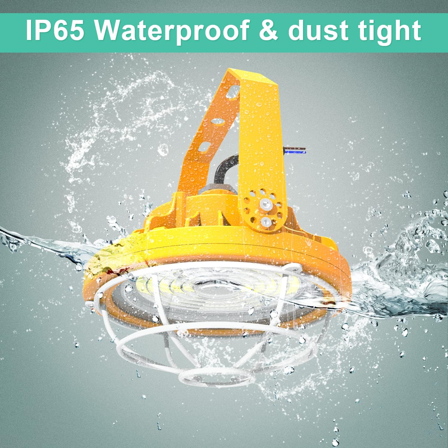 30W LED Loading Dock Light with 40" Swing Arm, 4200LM 5000K, 360° Adjustable Head, IP65 Waterproof Work Light for Trailers, Warehouses, Shipping Bays, UL Listed Industrial Task Lighting