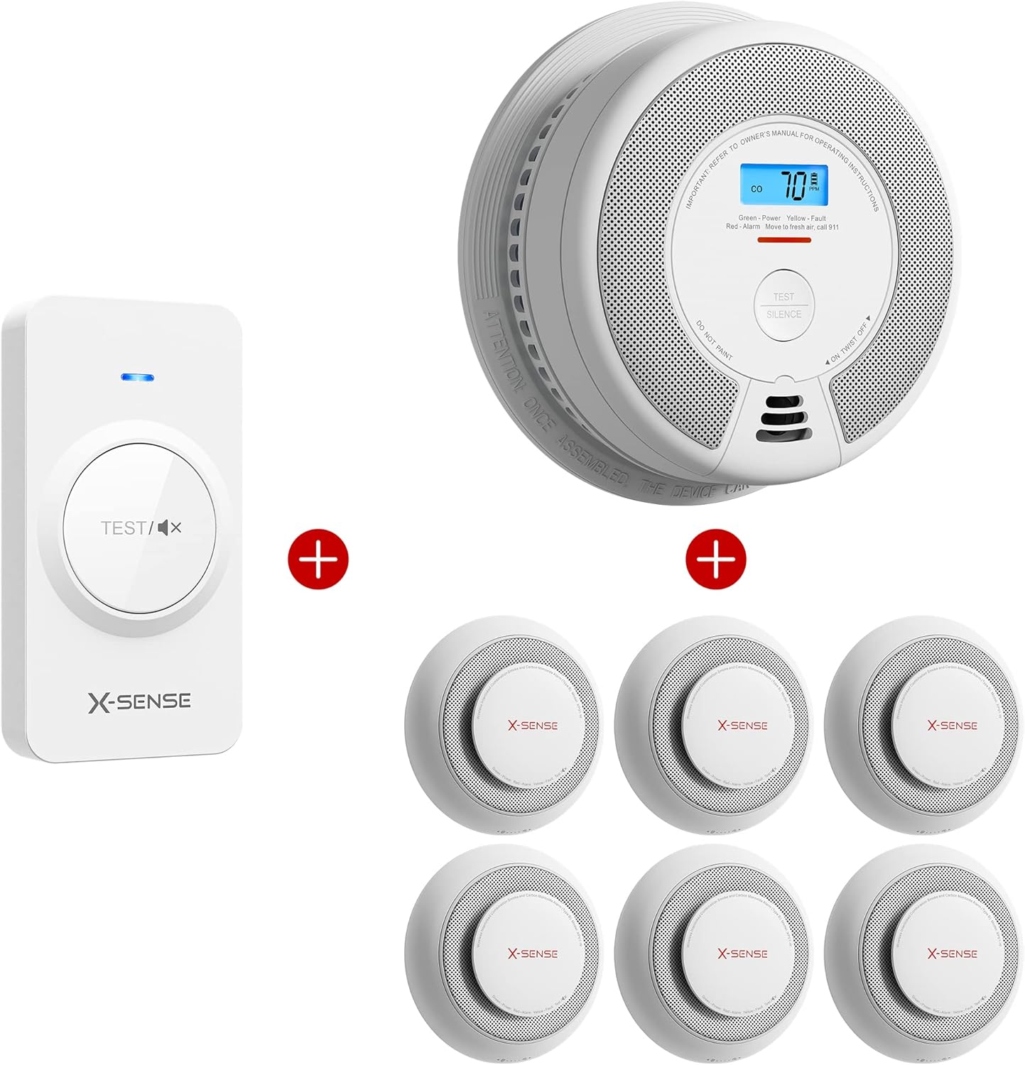 XSense Wireless Interconnected Combination Smoke and Carbon Monoxide