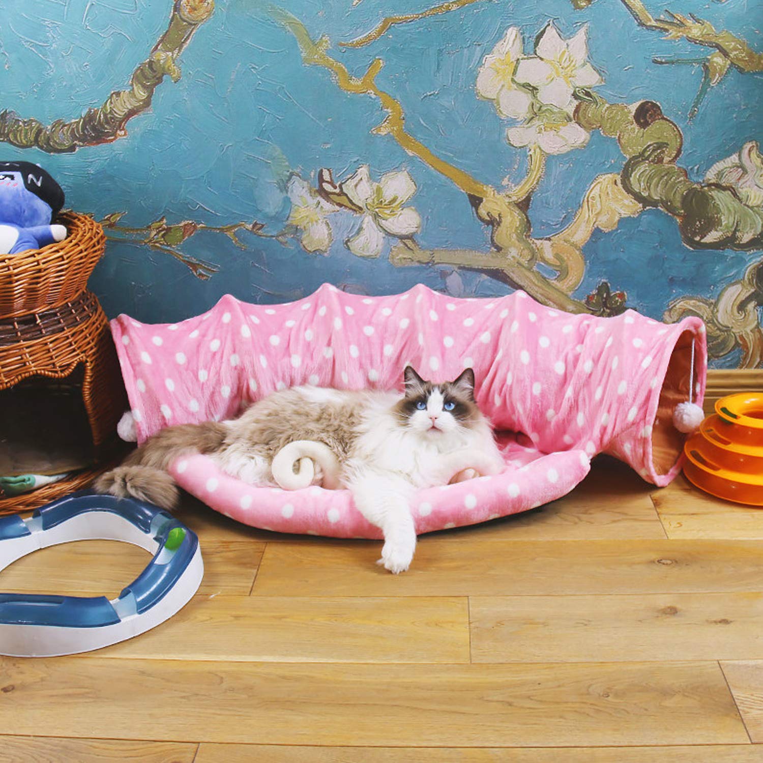 Katt Hund Tunnelsu00e4ng Med Kudde Ru00f6r Leksaker Oxfordtyg Stor Diameter Lu00e4ngre Skrynkling Hopfu00e4llbar 3-vu00e4gs Fu00f6r Stora Katter Kattungar Kattunge Liten Valp Utomhus 15 M (gru00e5-vit Katt Hund Tunnelsu00e4ng Med Kudde Ru00f6r Leksaker Oxfordtyg Stor Diameter Lu00e4ngre Skrynkling Hopfu00e4llbar 3-vu00e4gs Fu00f6r Stora Katter Kattungar Kattunge Liten Valp Utomhus 15 M (gru00e5-vit
