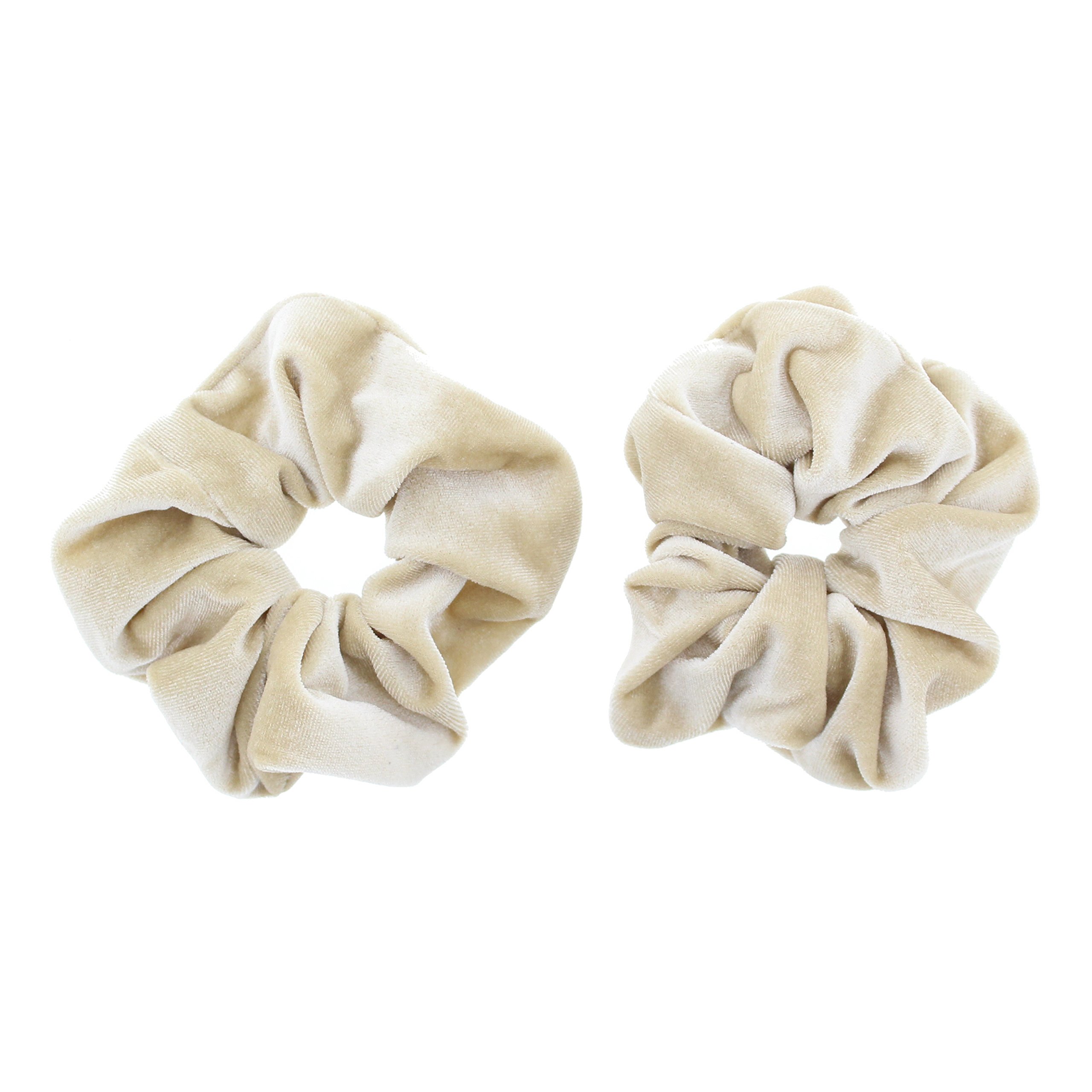 Zac's Alter Ego Pair of Luxurious Velvet Hair Scrunchies - Variety of Colours