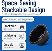 Vista 3 de Carlisle FoodService Products Ramekin Suave Melamina 2 Oz - Negro