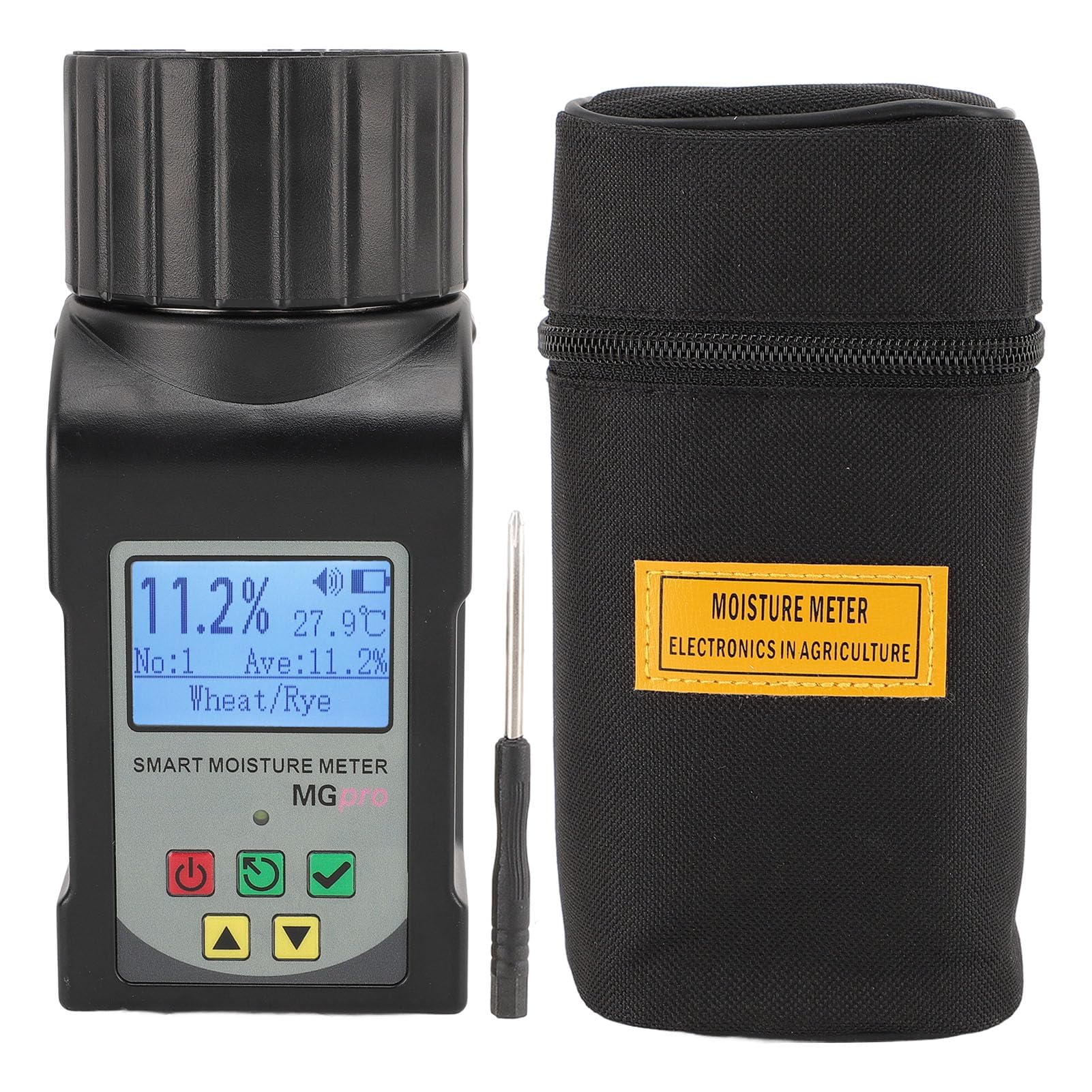 Coffee moistures Tester ABS Portable Mini Cup Grain Humidity Meter Grains Humidity Tester for Coffee Cocoa Rice Wheat 25 Kinds