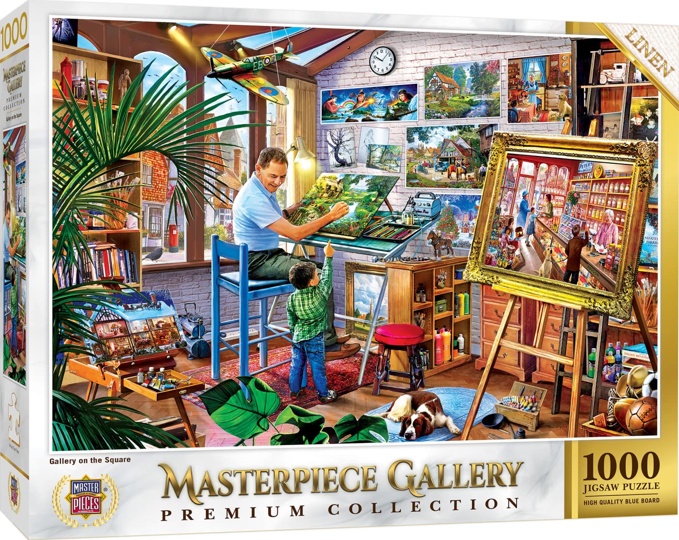1000 Piece Jigsaw Puzzle For Adults, Family, Or Youth - Gallery on The Square - 26.75"x 1…
