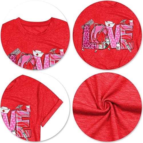Miniatura 5 de Camisetas para el día de San Valentín para mujer, diseño de corazón y fantasma, diseño de fantasma, regalo para el día de San Valentín