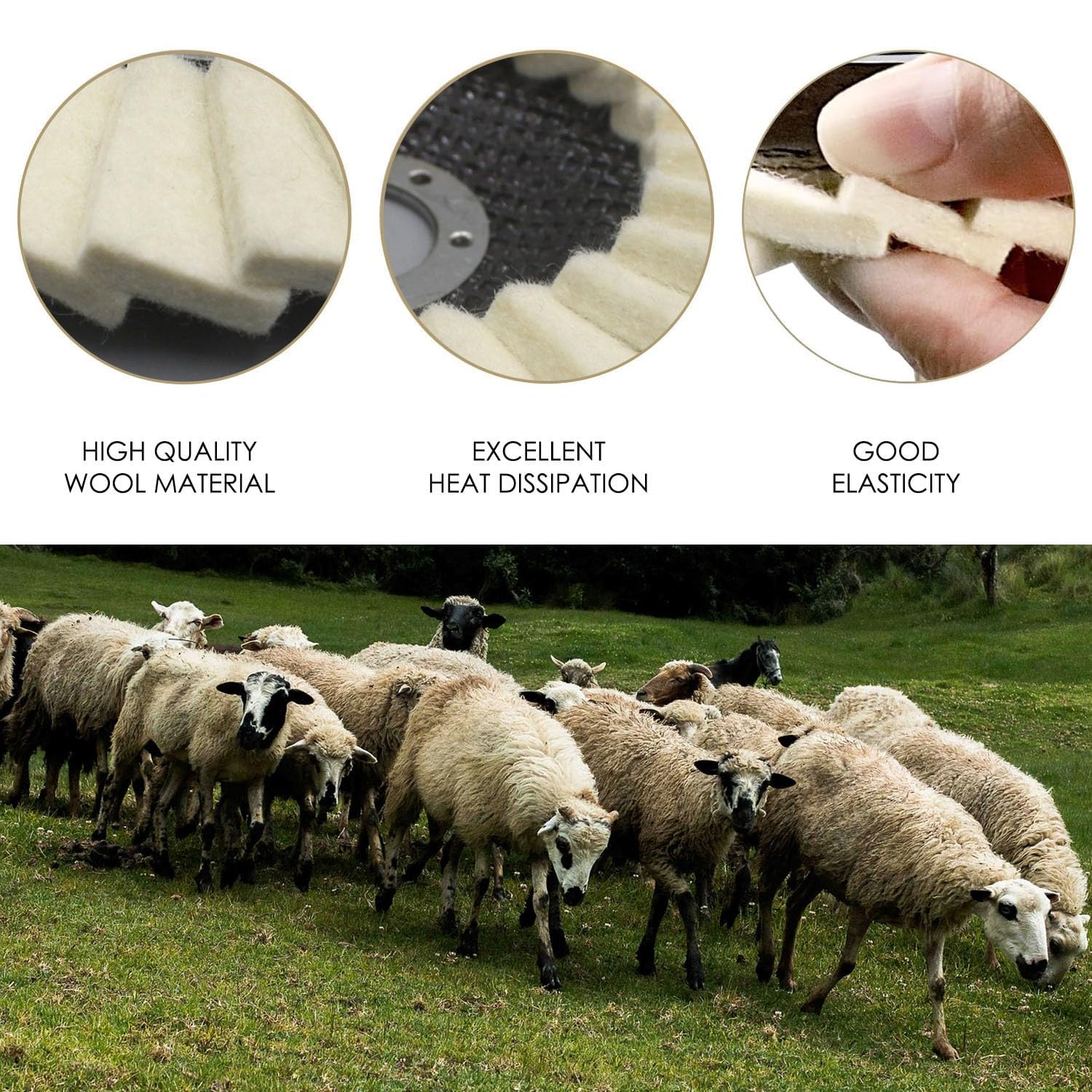 Dischi per lucidatura 125 mm x 22,2 mm per levigatrice angolare