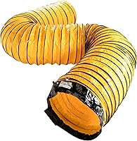Vista 10 de MOUNTO Manguera flexible de conducto de PVC de 25 pies para ventilador de escape (8 pulgadas)