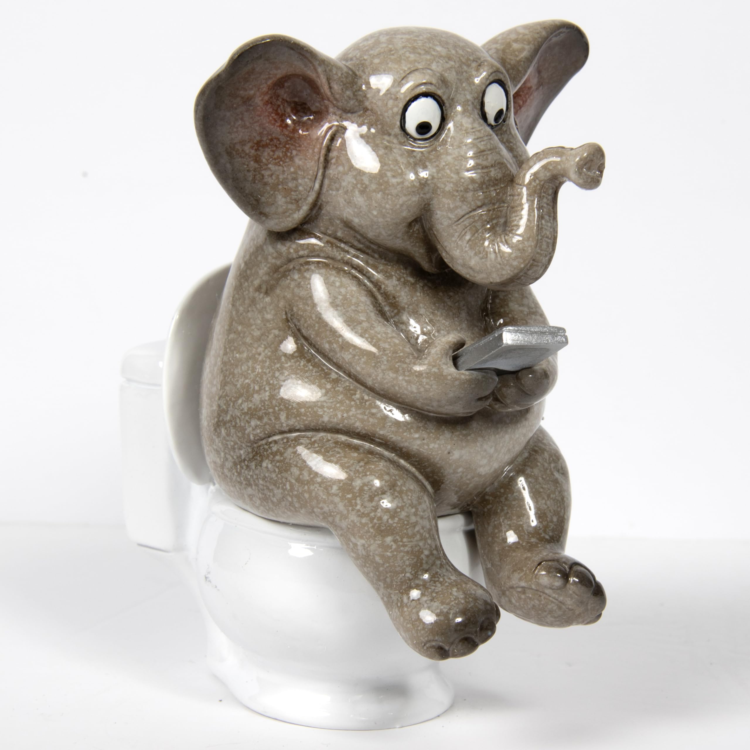 Lesser & Pavey Novelty s Elephant Loo Time Decor Figurine
