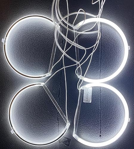 Miniatura 4 de 6000K Super brillante blanco ángel ojo halo anillo luz lámpara CCFL para X5 E53-Serie (blanco)