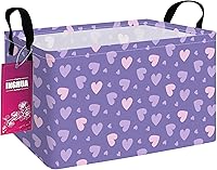 Vista 19 de Cesta de almacenamiento rectangular de tela, organizador de cesta para juguetes, libros, ropa, regalos, mascotas - Perfecta para el hogar, oficina