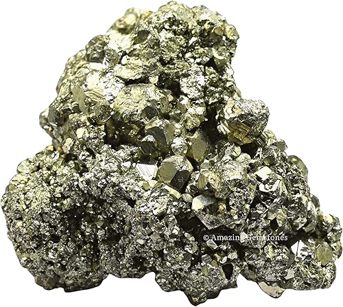 Miniatura 3 de 2 piezas de cristales crudos de pirita y piedras curativas, rocas naturales para rodar y hacer tú mismo, piedras y cristales crudos