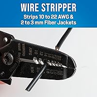 Vista 2 de Jonard Tools JIC-1022 10-22 AWG Pelacables y cortador, longitud de 6-3/4