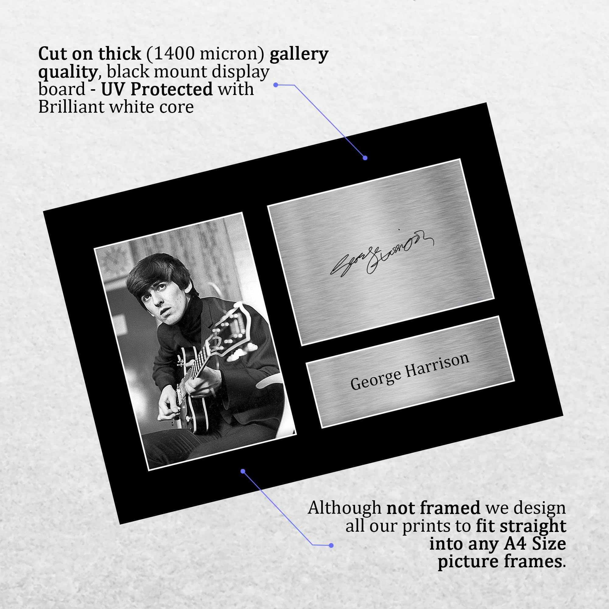 Amazon.co.jp: HWC Trading A4 ジョージ・ハリソン ザ・ビートルズ