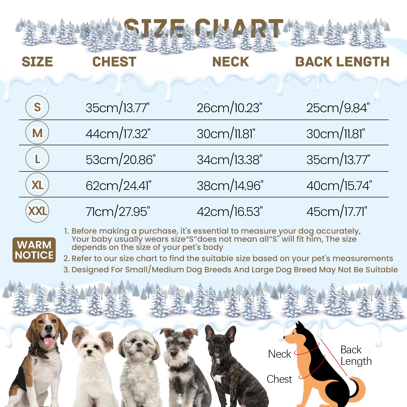 BRKURLEG Cappotto invernale per cani grigio, accogliente giacca invernale per cani, con imbracatura, calda per cani, cappotto natalizio per cani, riflettente per animali domestici, antivento, caldo