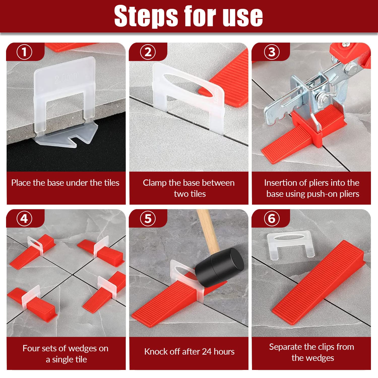 Kit Livellatore Piastrelle 601 Pezzi - Con Inserti, Cunei E Pinza - Foto 5