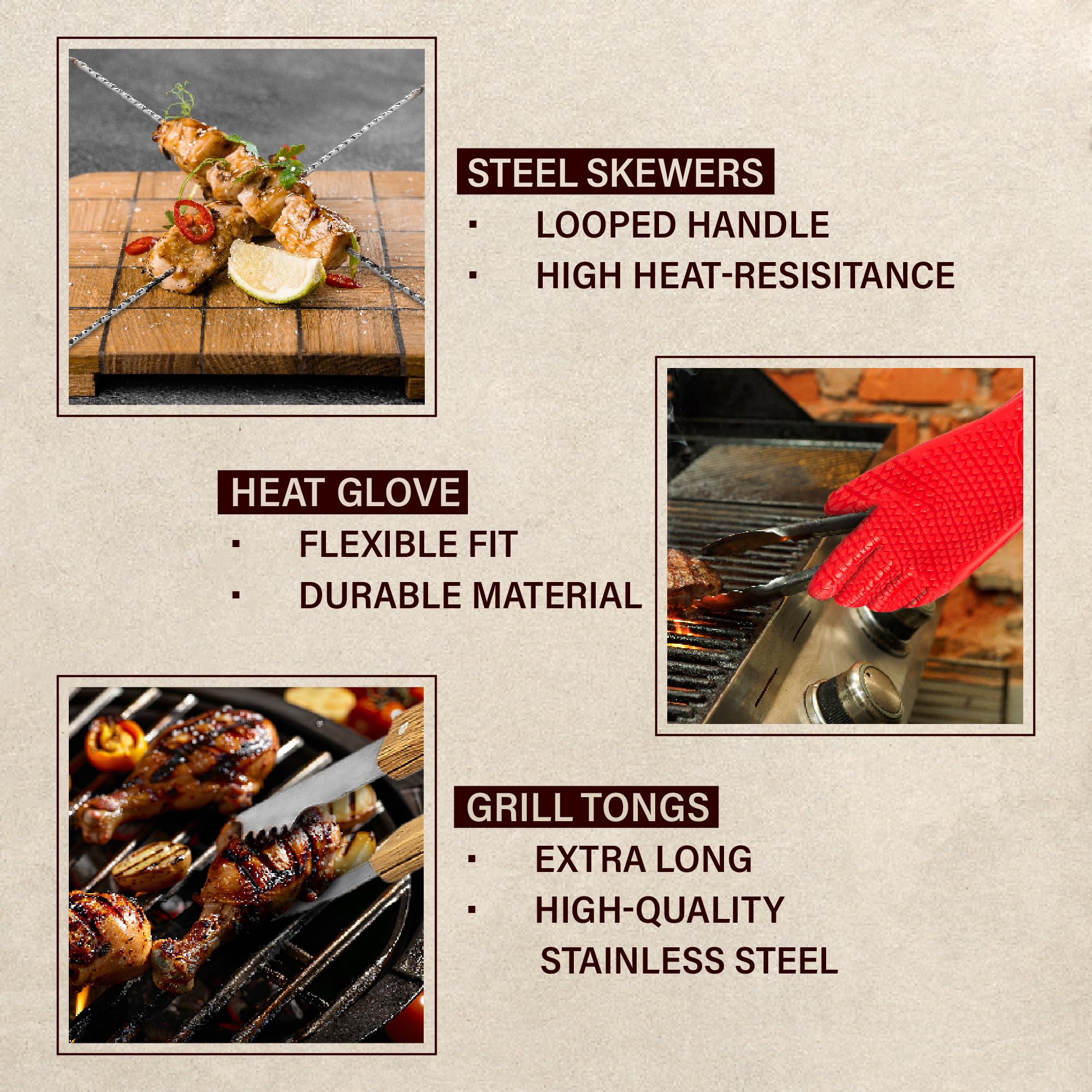 11-teiliges BBQ Grillset mit gravierter Ahornholzbox, Edelstahl-Werkzeuge mit Holzgriffen, ideales Geschenk für Papa zum Geburtstag, Vatertag - Best Flipping Dad