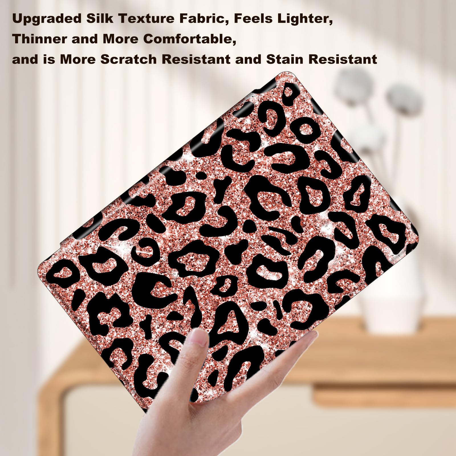 Kindle Paperwhite Case For 2024 12th Gen & Signature Edition - Leopard Print Folio Cover