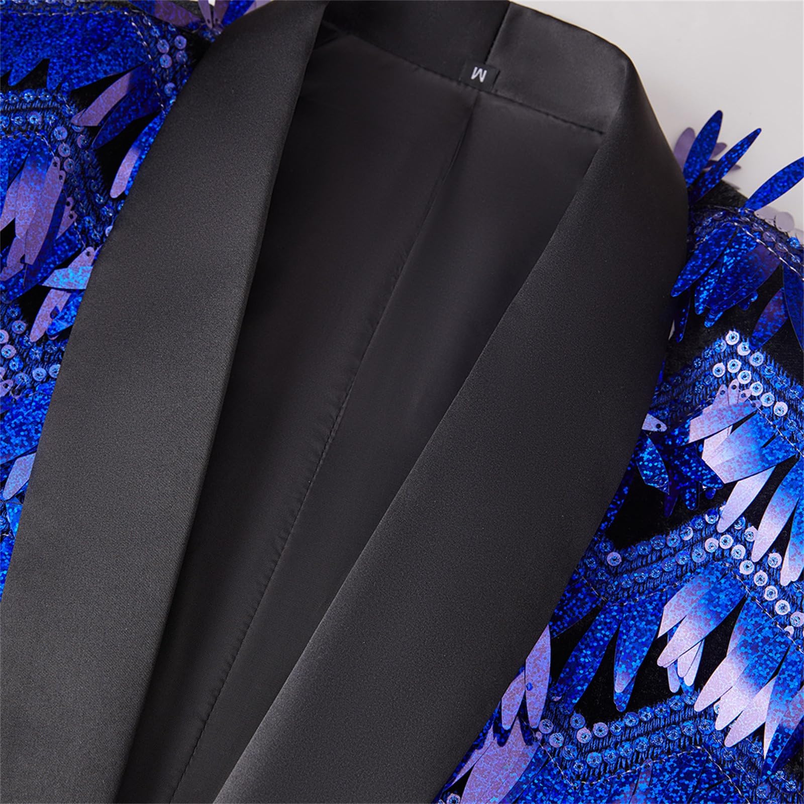 Glitzer Sakko Herren, Glitzer Blazer Slim Fit Hochzeit Mantel Langarm Mantel Anzug Herren Pailletten Sakko Party Formelle Discokugel Kleidung Herrenjacke Performance-Kostüm