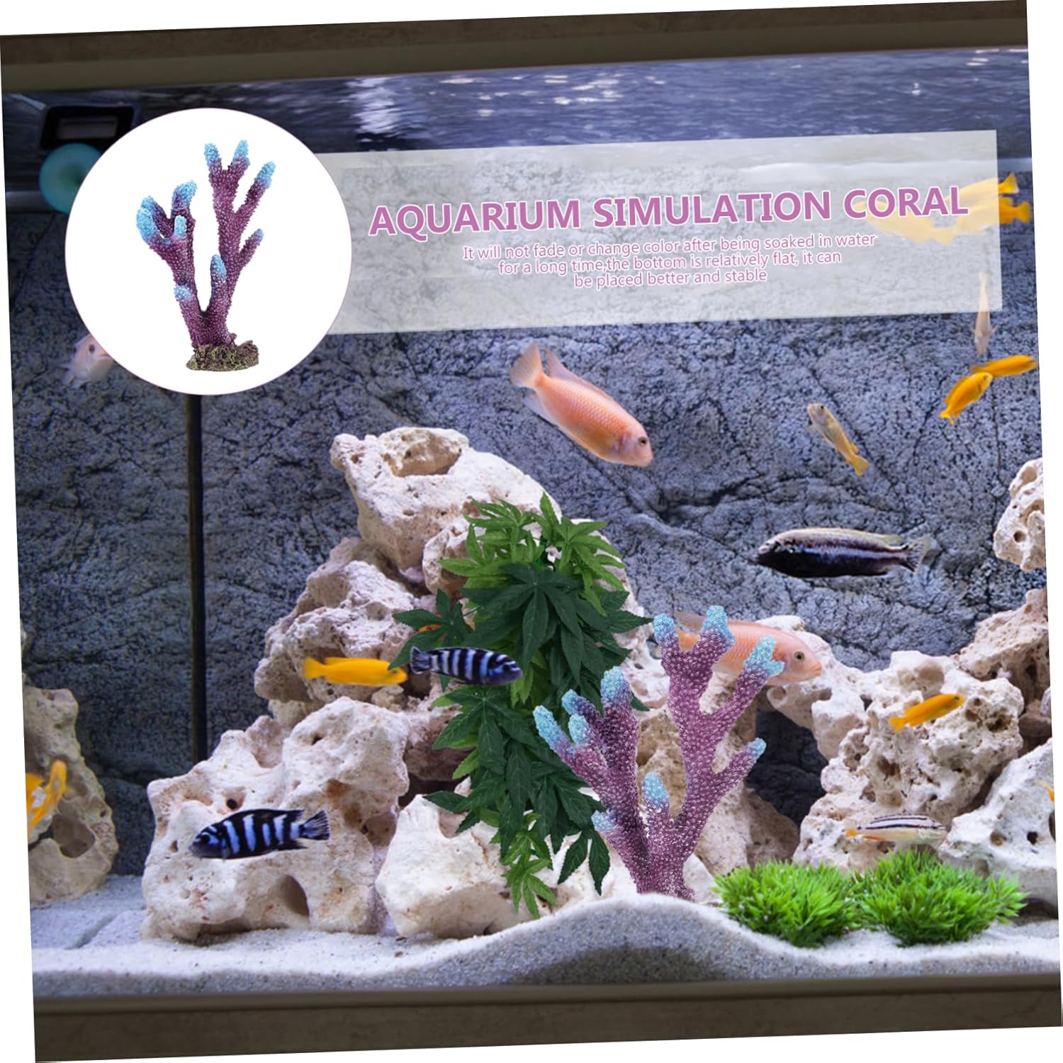 3pcs Aquarium Landscaping Coral Fish Tank Decor Aquarium Coral Landscape Aquarium Coral Decor Fish Tank Accessory Shrimp Feeding Dish Botanical Decor Accessori