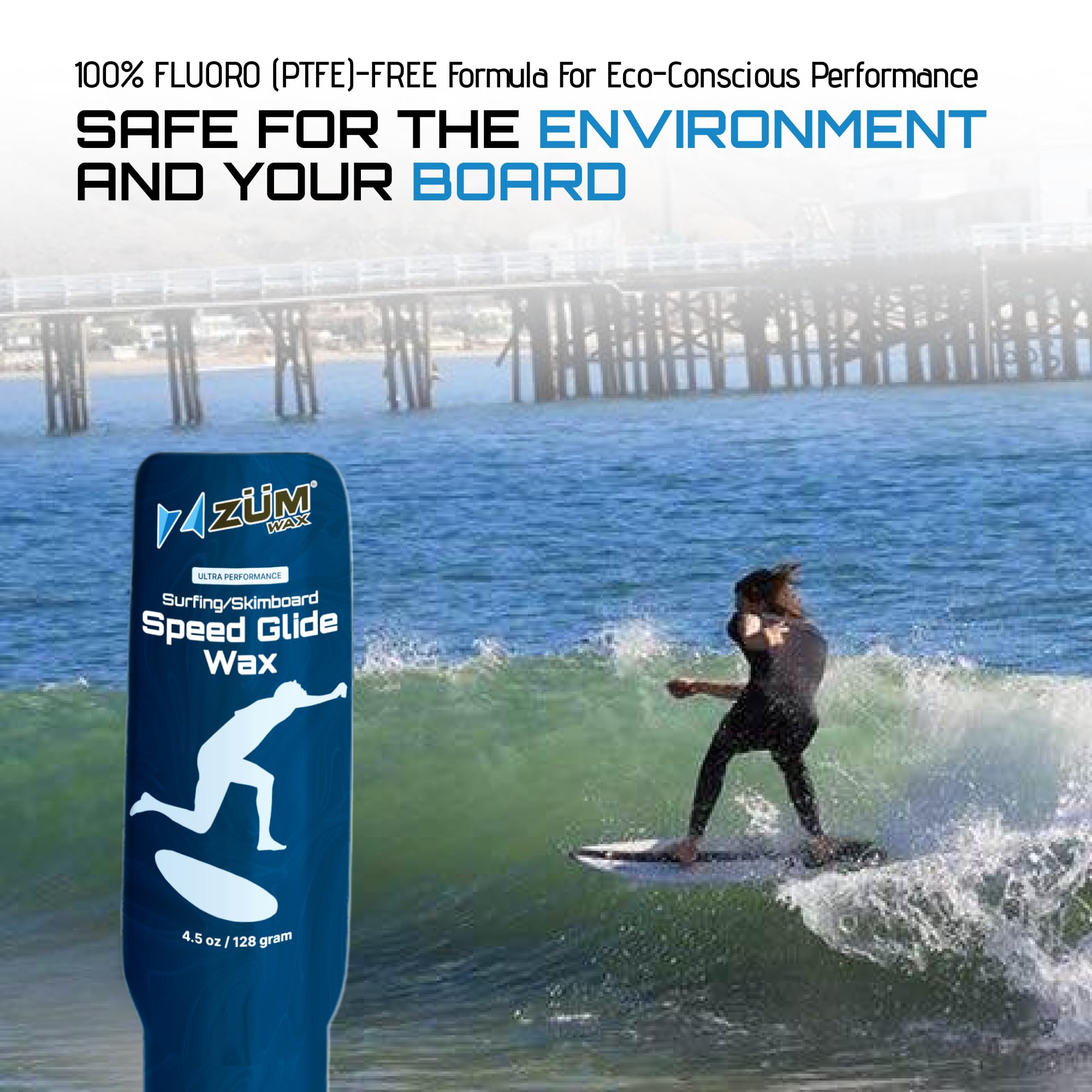 Zumwax Surfer sur Internet et de Skimboard Ultra Performance Speed Wax – Nano Technology High Paraffine pour Frotter sur Paste – Toutes Les températures. la Plus Rapide.