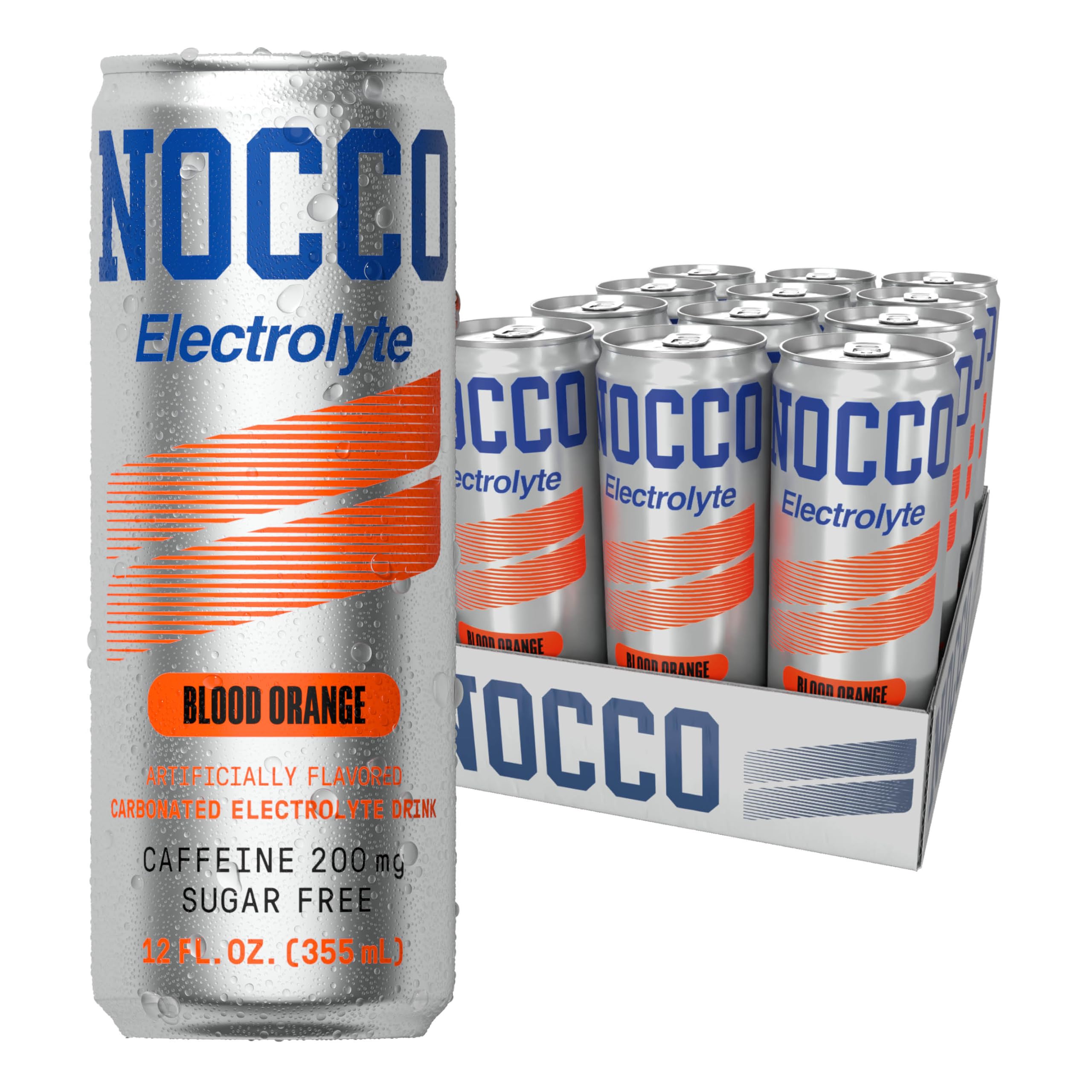 Amazon.com: NOCCO Zero Sugar Electrolyte Drink, Blood Orange - 12