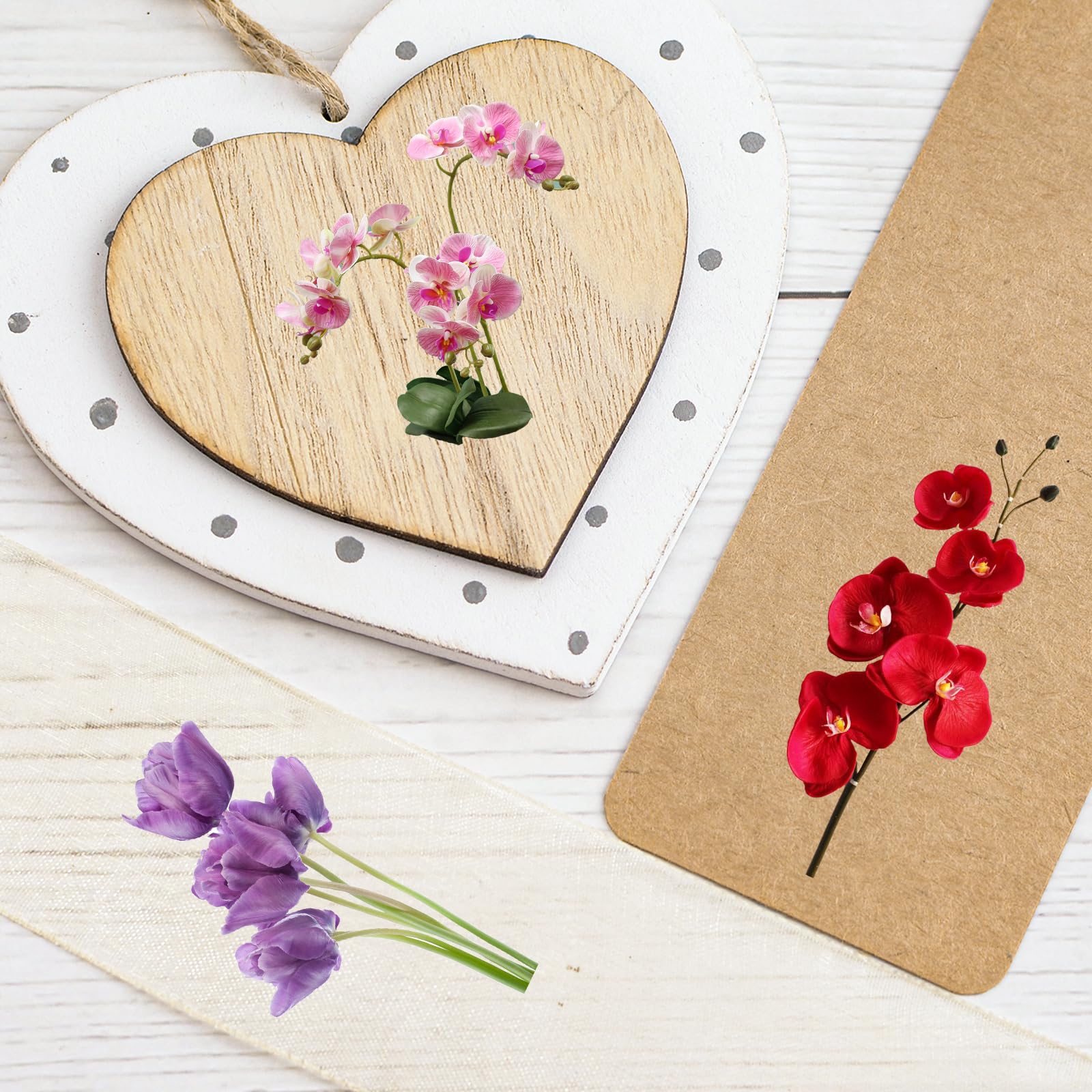 WANDIC Lot De 6 Feuilles D'autocollants De Transfert Imperméables Sur Le Thème De L'aquarelle Pour Meubles, Fenêtres, Loisirs Créatifs, Scrapbooking, Fabrication De Cartes De Vœux, Cadeaux, 30,5 X