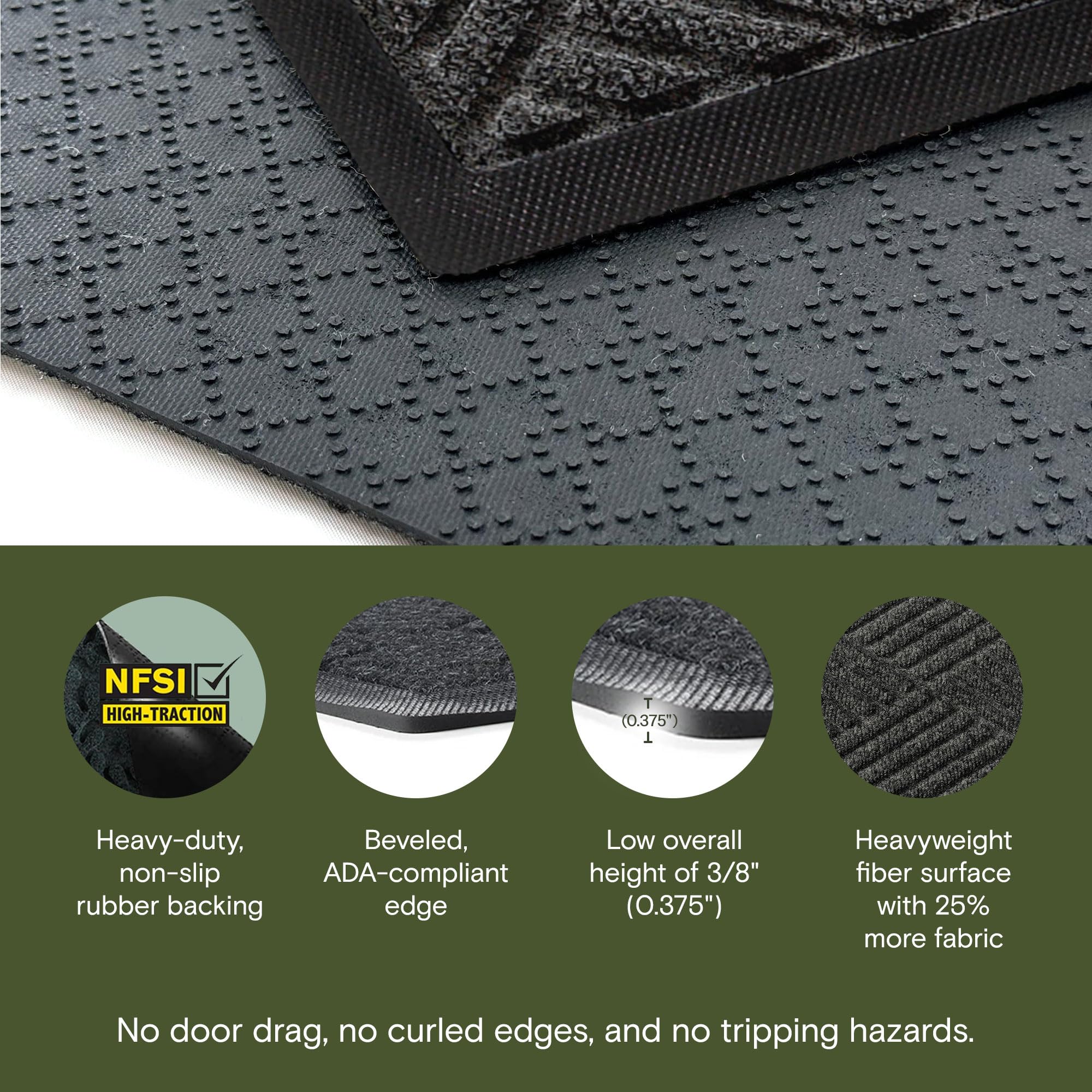 WaterHog Max Diamonds Front Door Mat - All Weather -3
