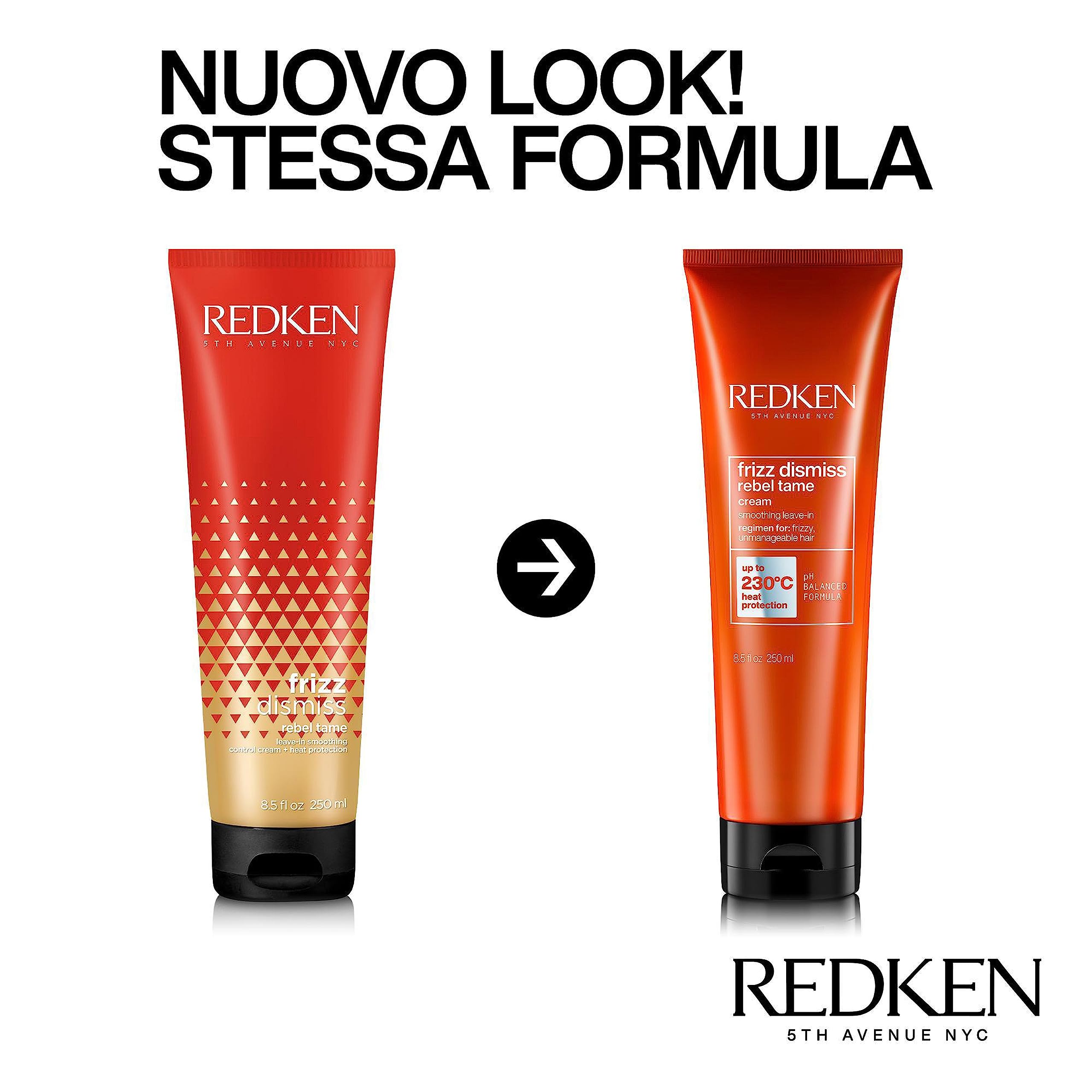 Redken | Trattamento professionale Leave-in Frizz Dismiss Rebel Tame, Con proprietà disciplinanti e effetto anti-crespo, 250 ml