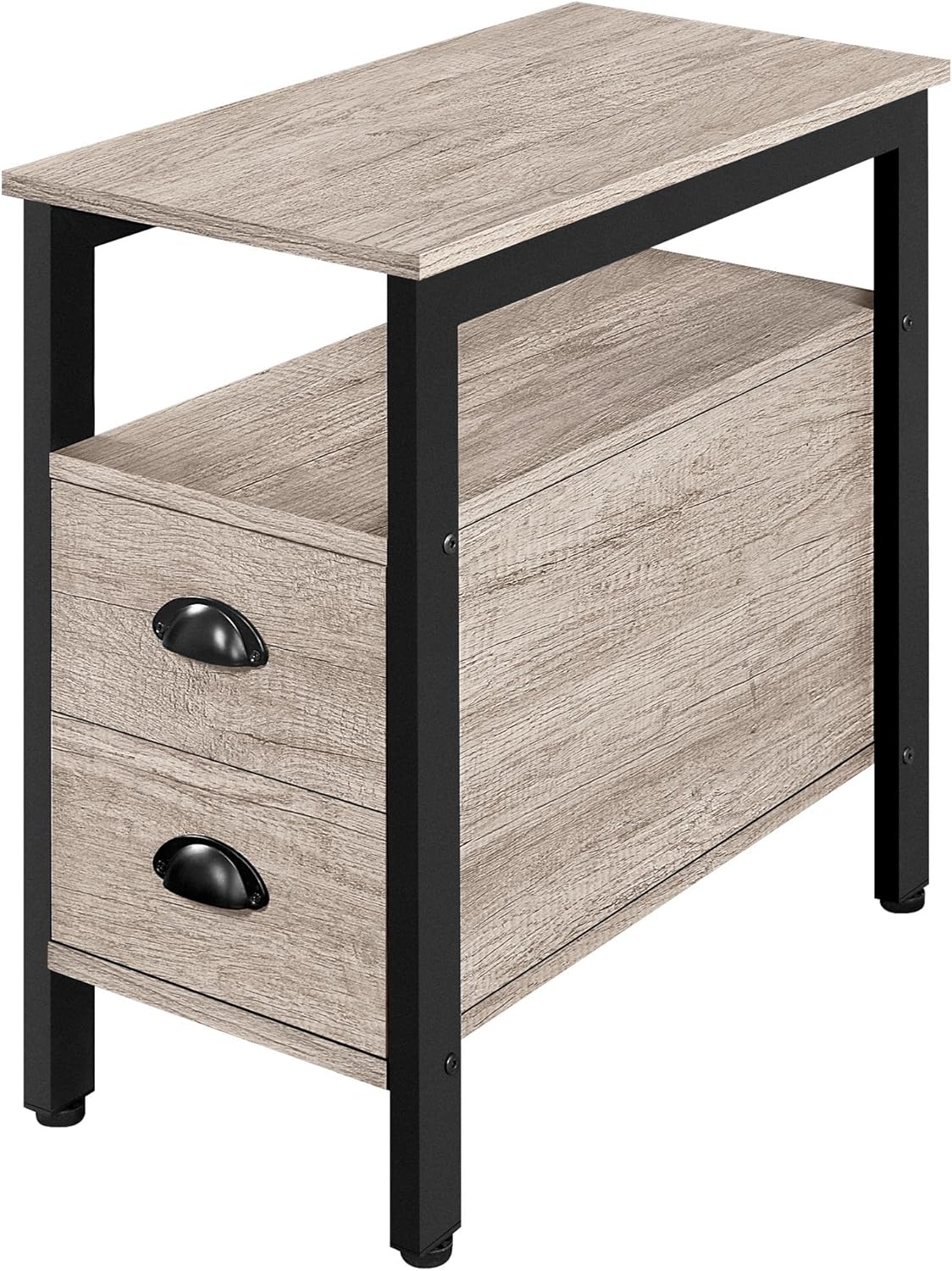 Buy Yaheetech End Table Side Table with 2 Drawer Nightstand Storage