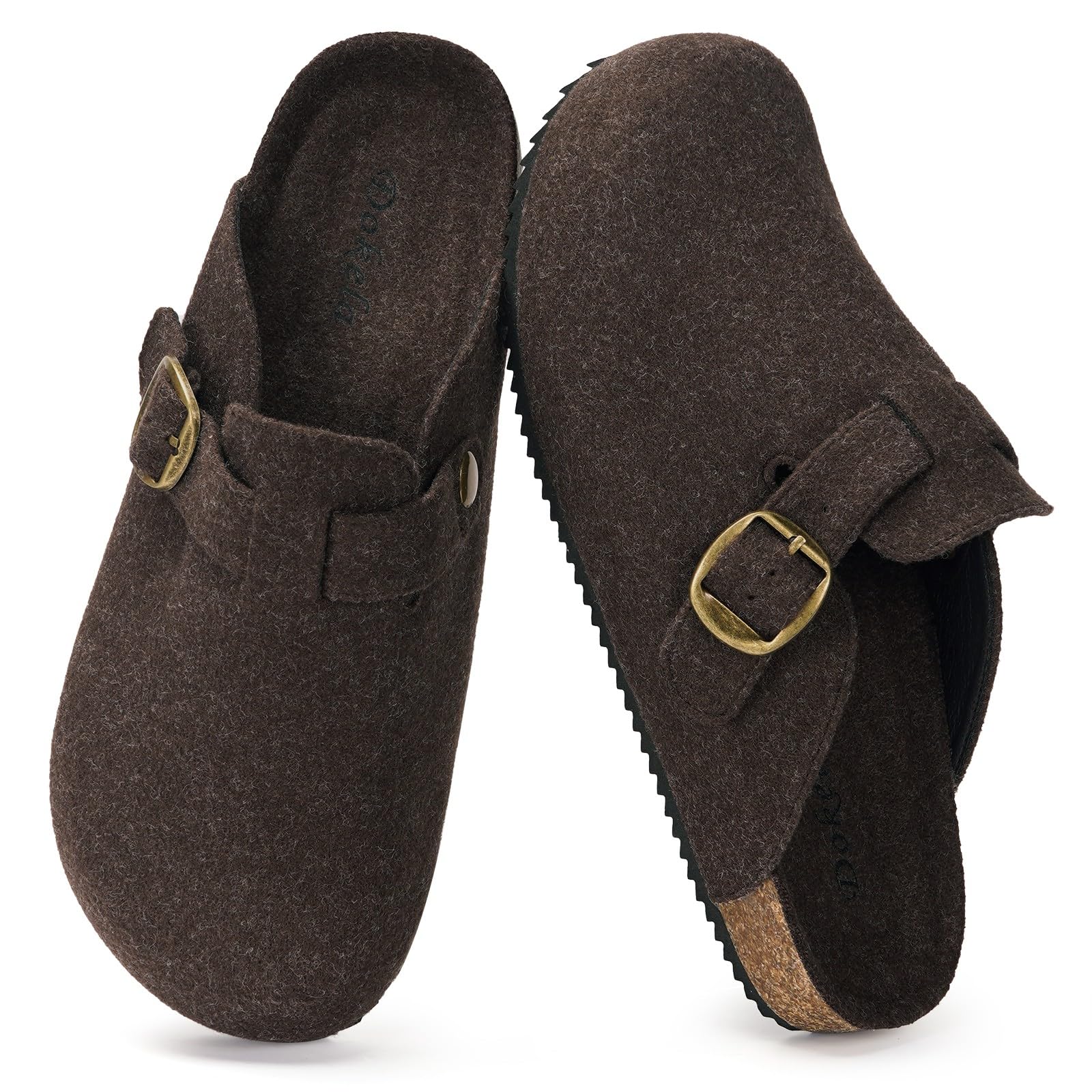 Pantofole in Feltro Donna Uomo Invernali Zoccoli e Sabot Chiuse con Comodo Caldo Antiscivolo Impermeabile Ciabatte Interno Esterno