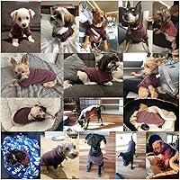 Vista 4 de Jecikelon Ropa para Perros Suéter para Perros Ropa Suave para Cachorros Ropa de Invierno Suéteres para Cachorros Atuendo Cálido para Perros Pequeños
