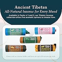 Vista 7 de Incienso tibetano antiguo de madera de agar, para mediación, yoga, oración, medicina aromática, alivio del estrés, calma