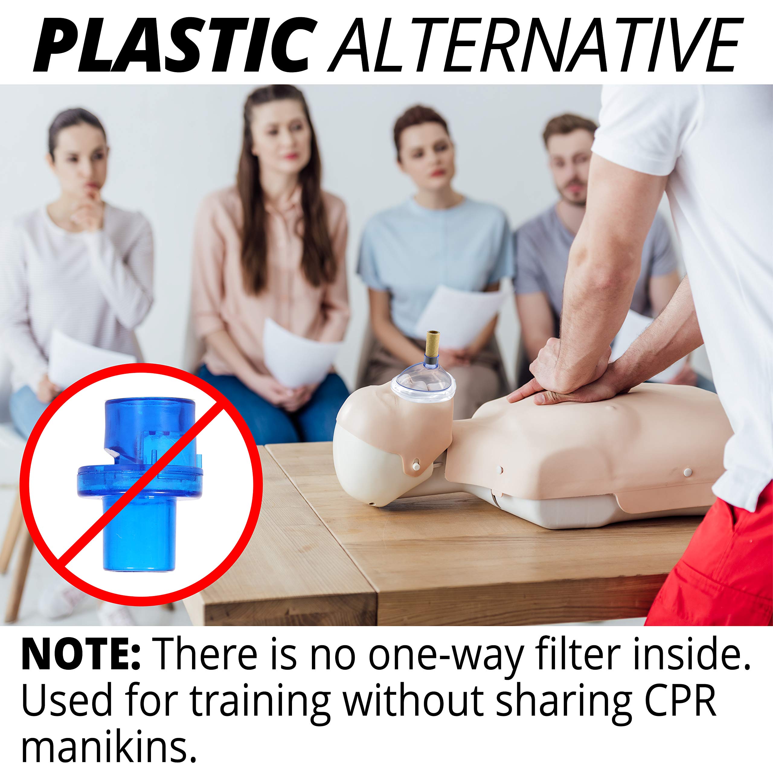 CPR Assistant CPR Paper Tube Practice Valves for Resuscitation Rescue