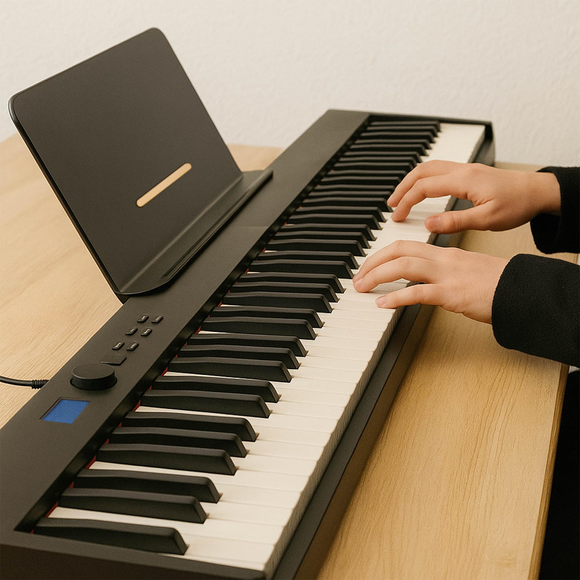 Axus 88 Key Portable Folding Digital Piano Keyboard, Full Size