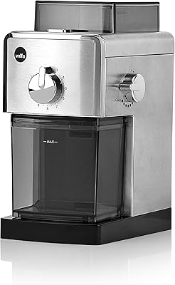 Wilfa IL SOLITO Macinacaffè - capacità recipiente per i chicchi di caffè: 180 g, con stop automatico, argento