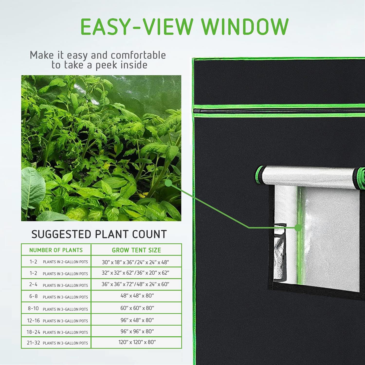 Buy Vivosun 48x24x60 Hydroponic Mylar Grow Tent With Observation Window And Floor Tray For Indoor Plant Growing 4 X 2 Online In Vietnam B01dxymq9m Buy Vivosun 48x24x60 Hydroponic Mylar Grow Tent With Observation Window And Floor Tray For Indoor Plant Growing 4 X 2 Online In Vietnam B01dxymq9m
